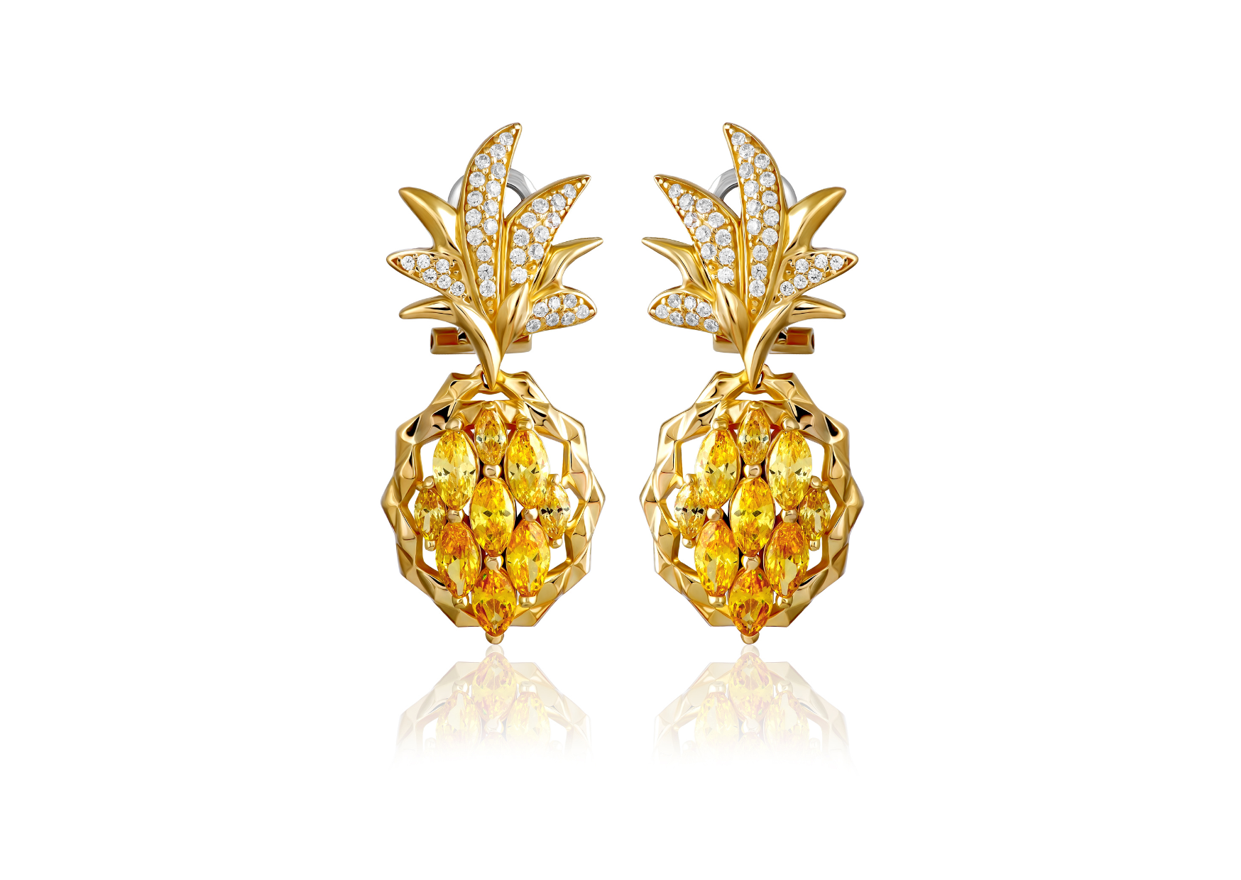gold earrings