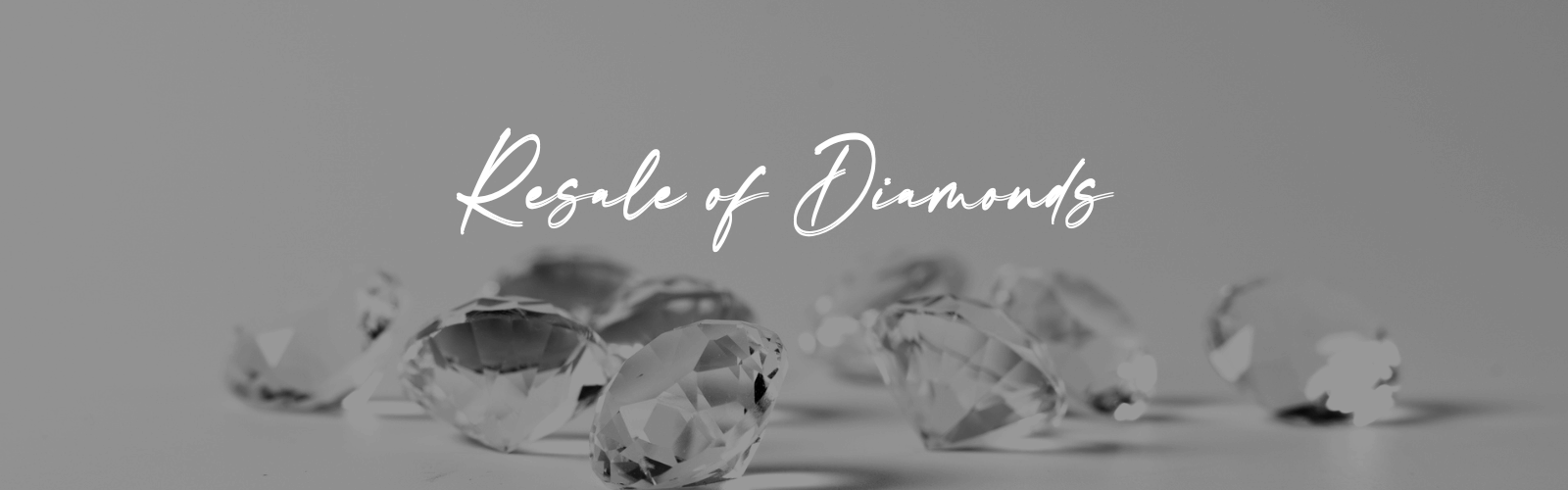 Resale of diamonds banner